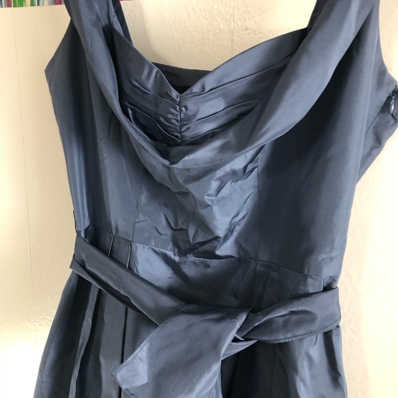 Laundry by Shelli Segal blue dress with belt - Picture 4 of 11